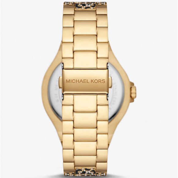 MICHAEL KORS Oversized Lennox Animal Pavé Gold-Tone Watch - Picture 2 of 8